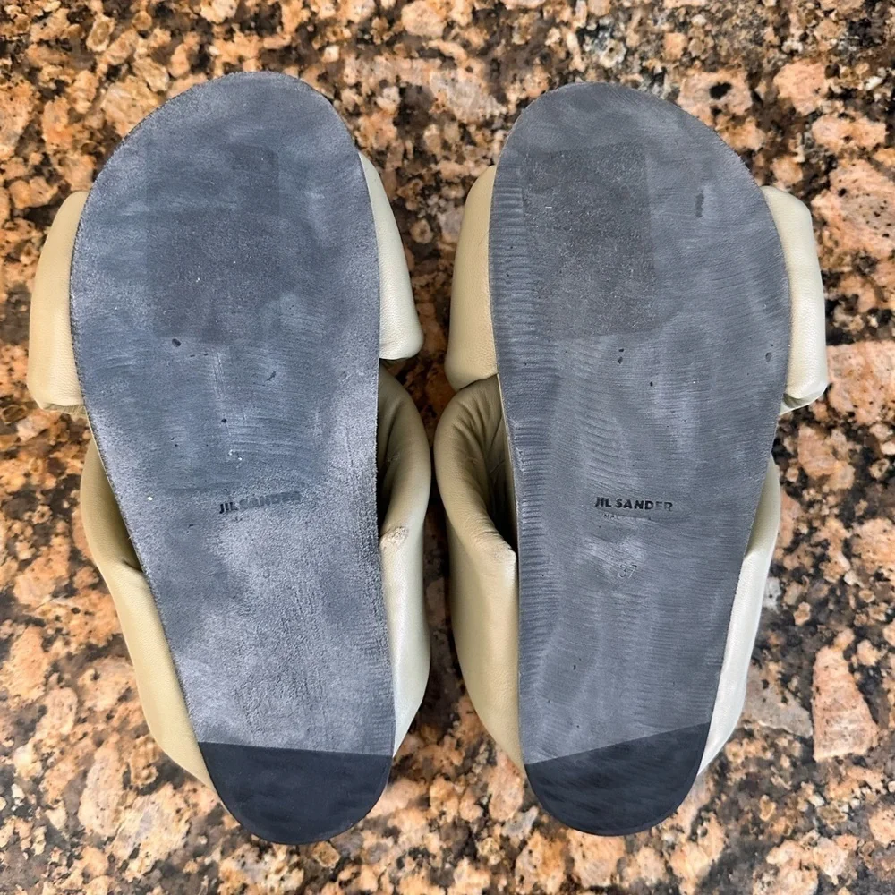 Jil Sander Padded Leather Sandal